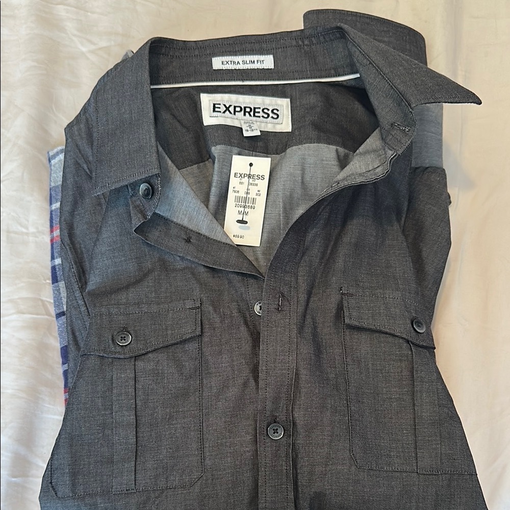 Express Gray Men’s Dress Shirt
